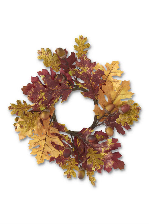 Candle Ring | Fall Oak Leaves | 17"
