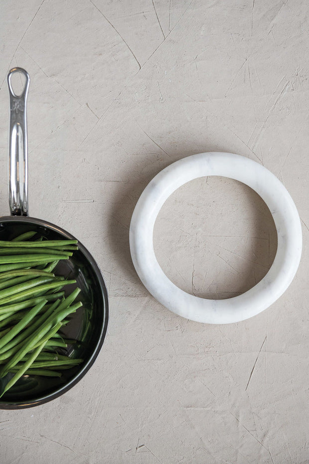 Round Marble Trivets | Large