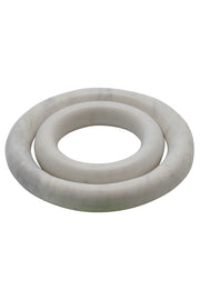 TRIVET MARBLE ROUND WH 5.5" SM