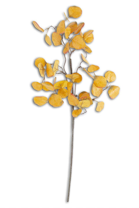 Silk Yellow Gumdrop Eucalyptus Stem | 28"