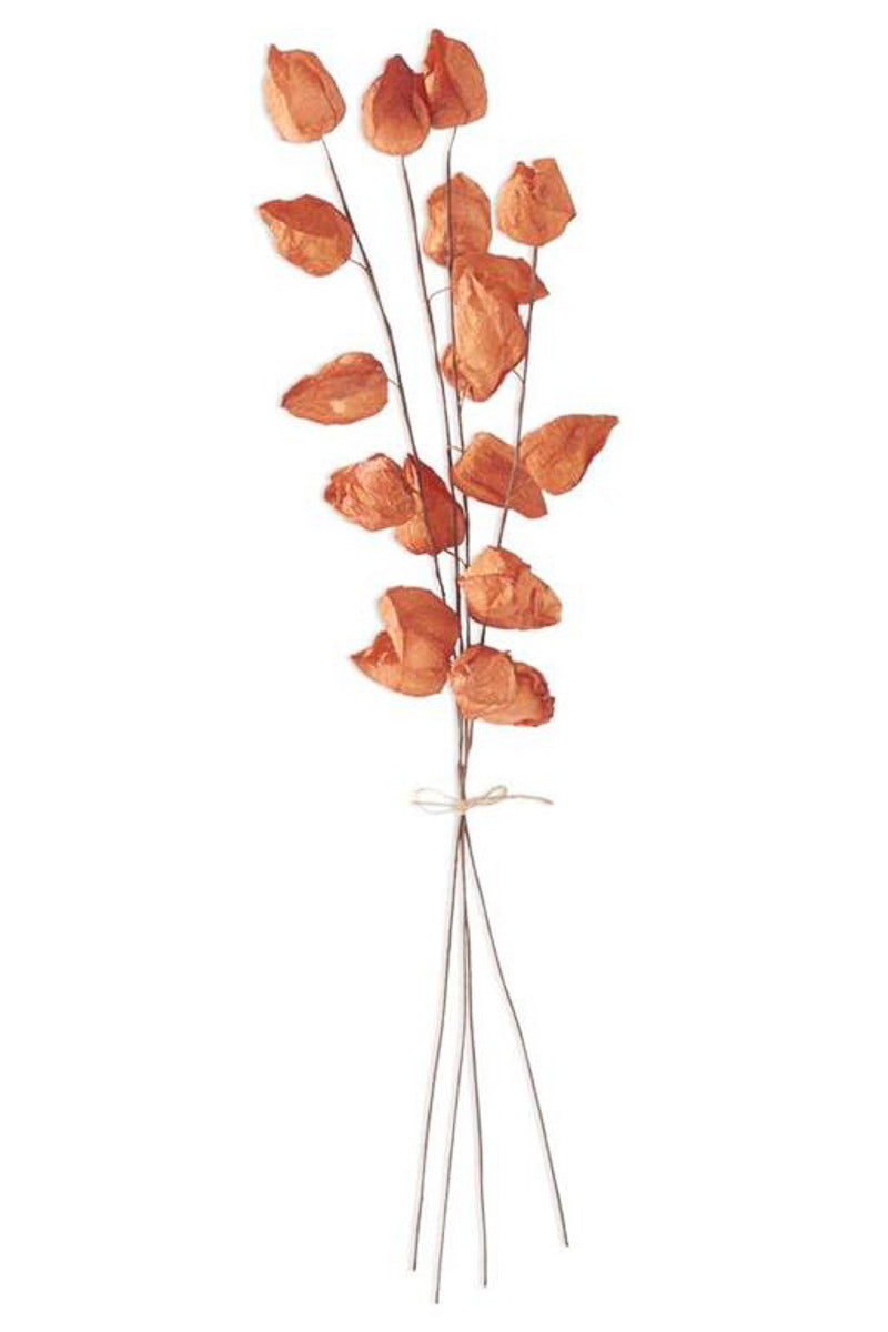 Faux Chinese Lantern Bundle 28.5" Orange