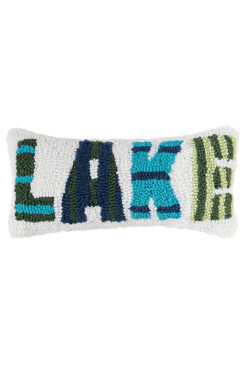 Pillow | Lake Striped Hooked
