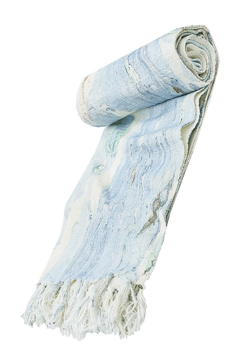 Marble Sea Glass Throw