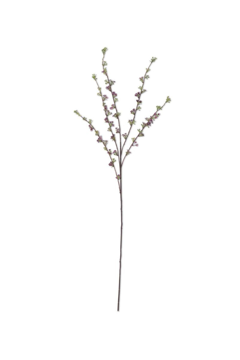 Faux Hoary Willow Spray 46" Purple