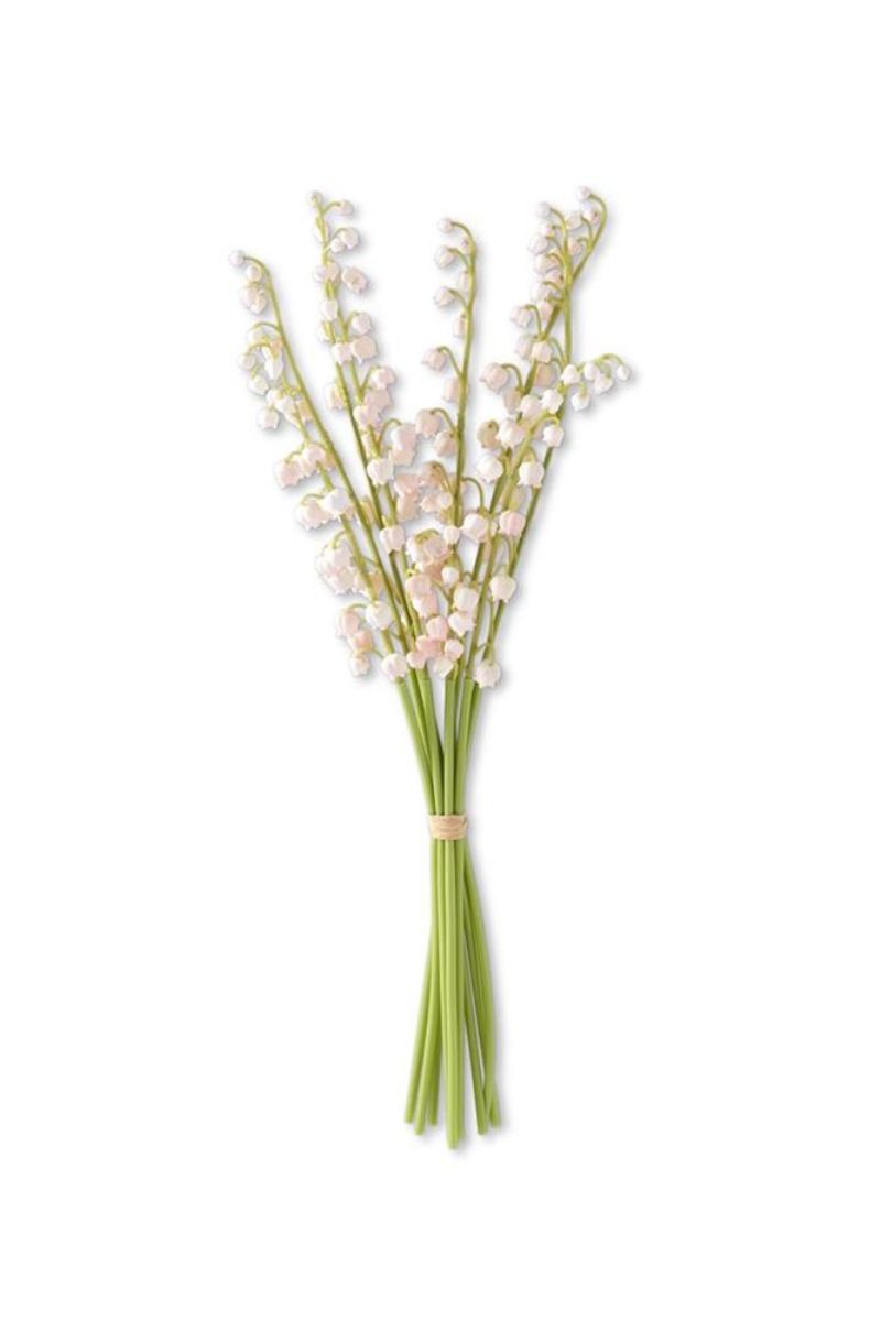 Faux Lily of The Valley Real Touch Bundle 17" Pink