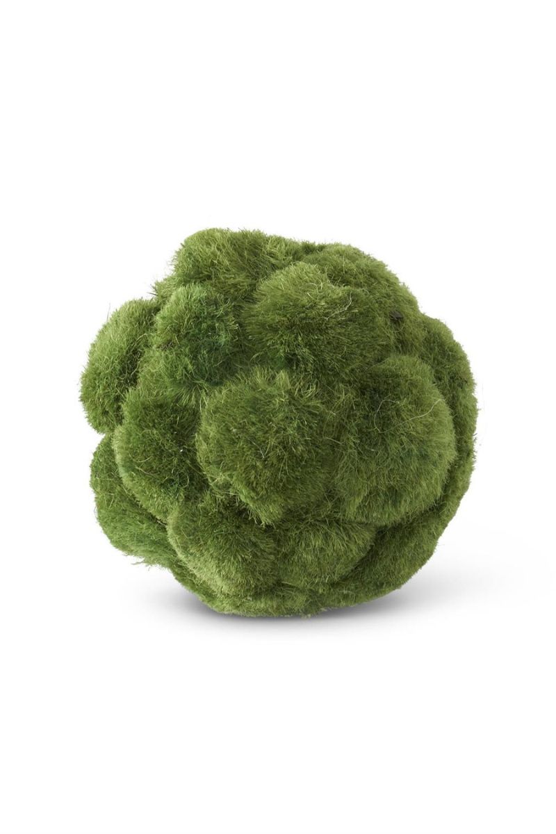 Faux Sisal Moss Ball 3.75" Green