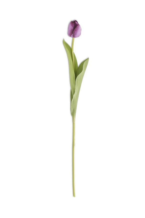 Faux Real Touch Tulip Single Stem 26.75" Purple