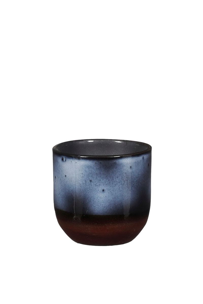 Alfresco Nora Round Planter 4.75" Blue