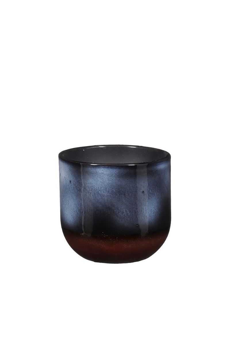Alfresco Nora Round Planter 5.5" Blue