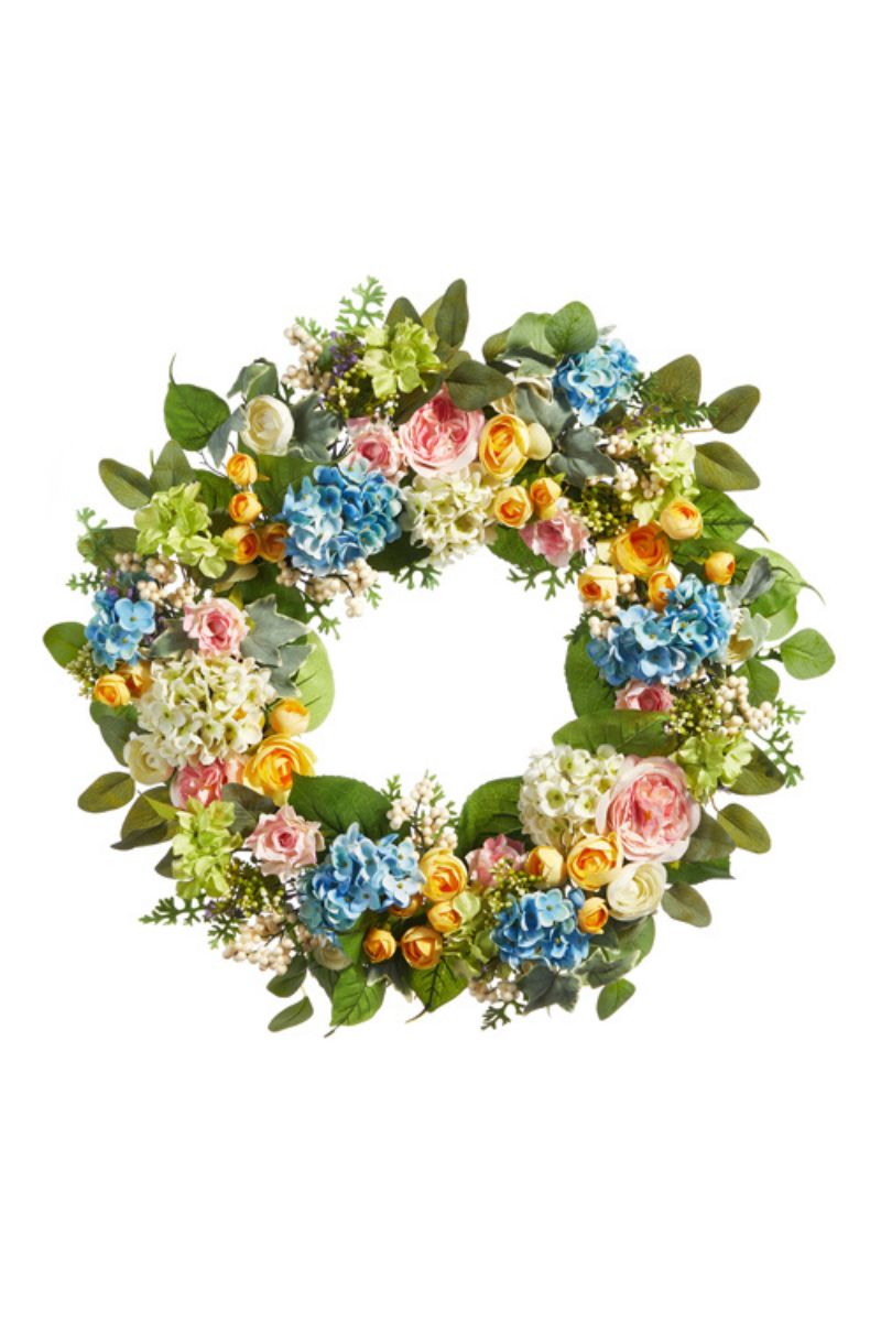 Mixed Floral Wreath 26"