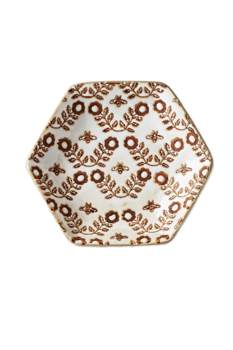 Lavender & Honey Hex Appetizer Plate Multi