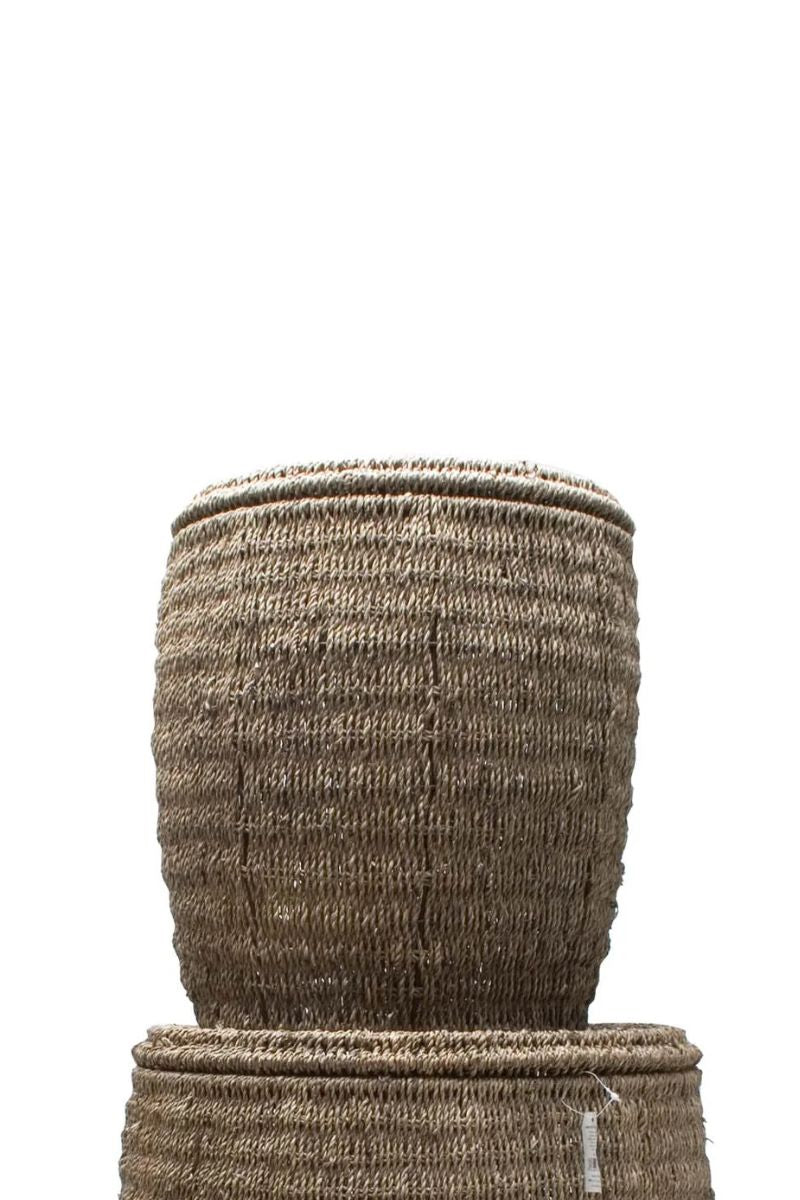 Seagrass Storage Ottoman Medium Espresso