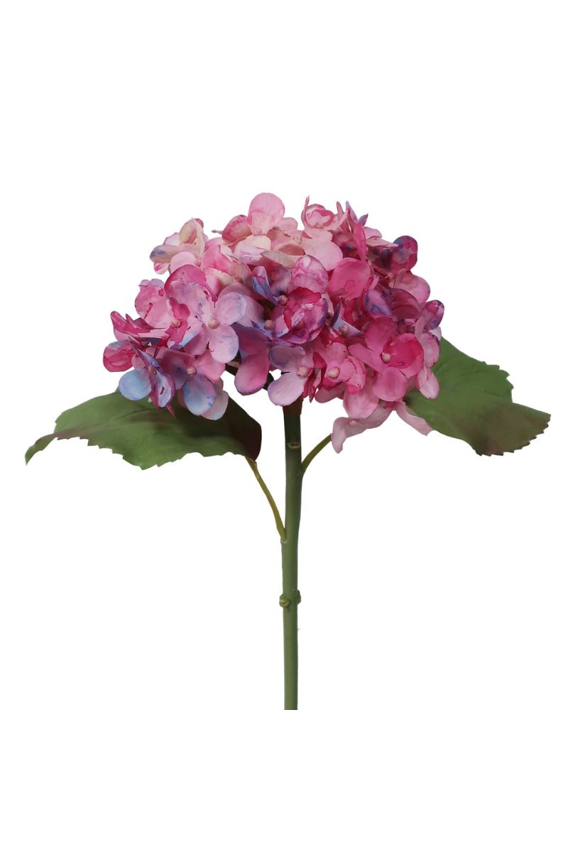 Faux Hydrangea Water Color Stem 20" Mauve