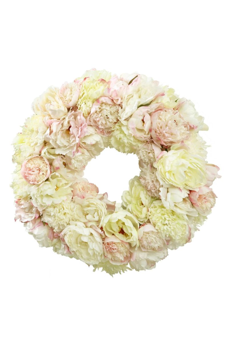 WREATH, PEONY 24" CH