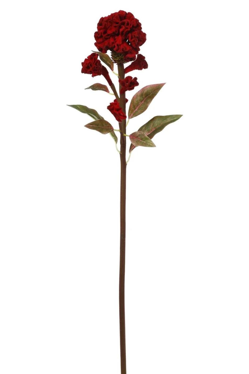 SILK BALL CELOSIA 22" RED