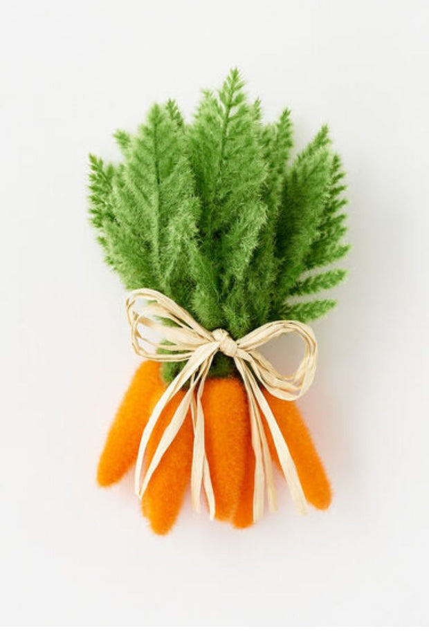 Flocked Carrot Orange Cls/6 Sm