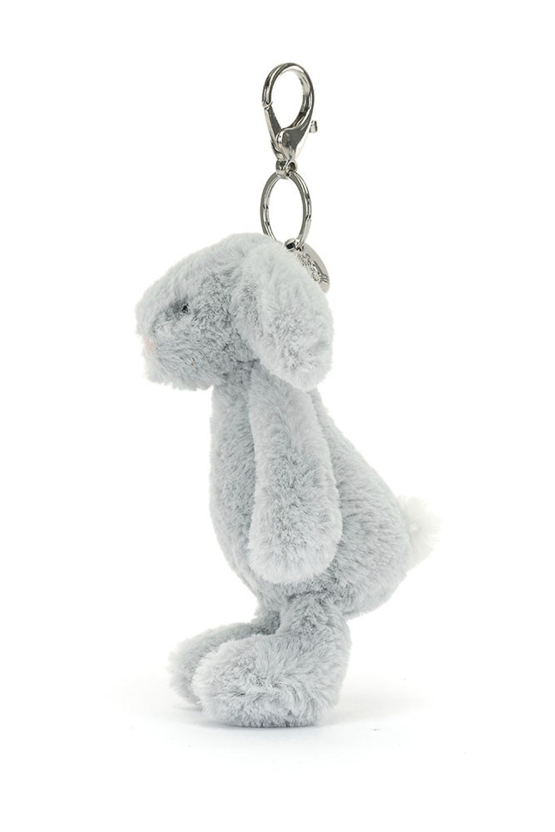 Jellycat  Bashful Silver (Grey) Bunny Bag Charm