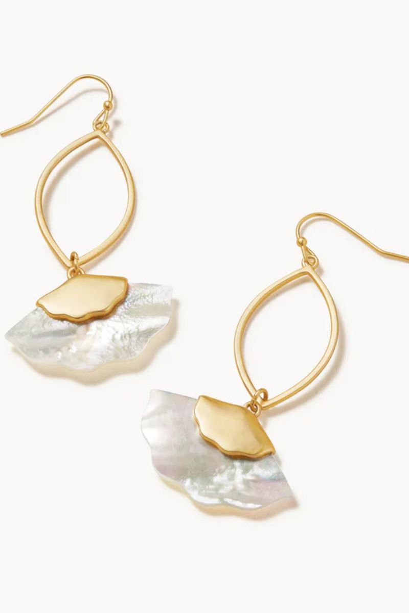 Spartina Buttercup Earrings Mother of Pearl