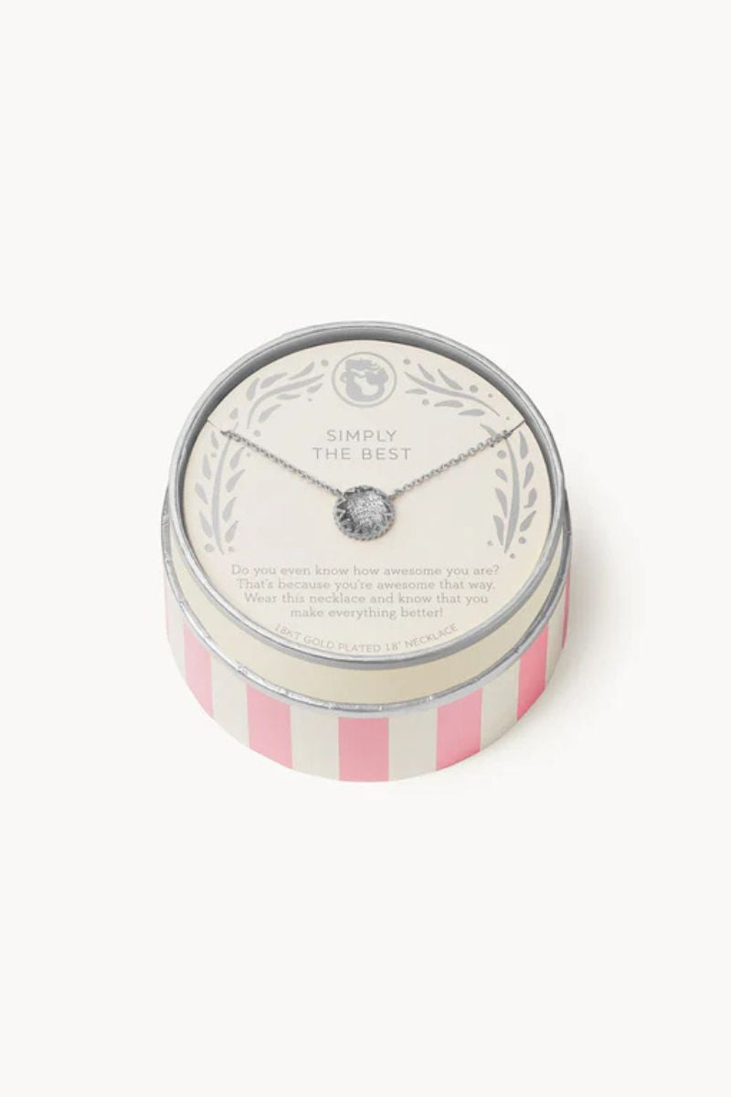 Spartina Sea La Vie The Best Glitter Necklace Silver