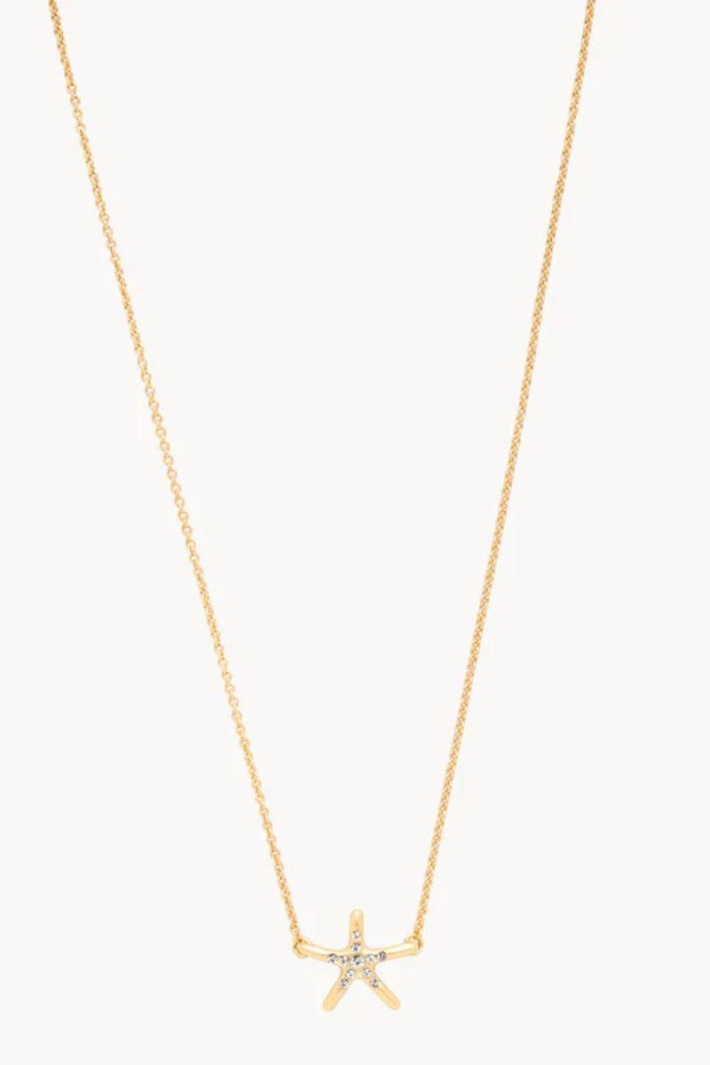 Spartina Sea La Vie Necklace 18" Shine Starfish Gold