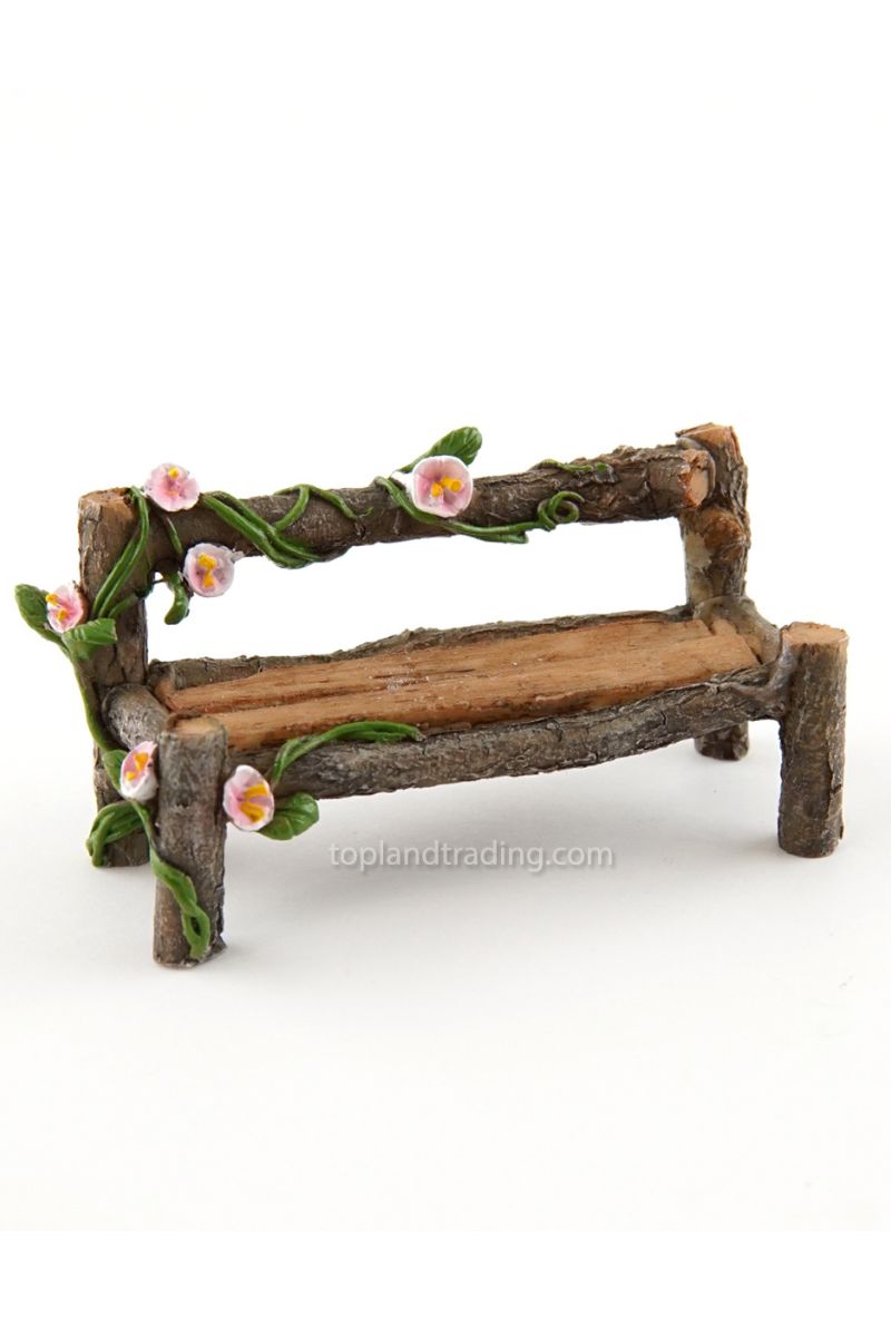 Miniature Garden Wood Bench