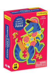 Mudpuppy Pizzasaurus Mini Scratch and Sniff Puzzle 48 pieces