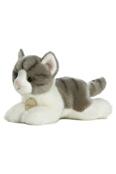 Miyoni 8" Grey Tabby Cat