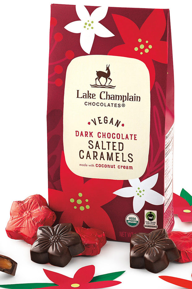 Lake Champlain Holiday Poinsettias Vegan Salted Caramels