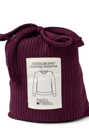 Hello Mello® | CuddleBlend™ Lounge Sweater | Black To Bed