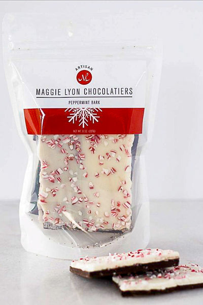 Peppermint Bark Zipper Bag 8 oz