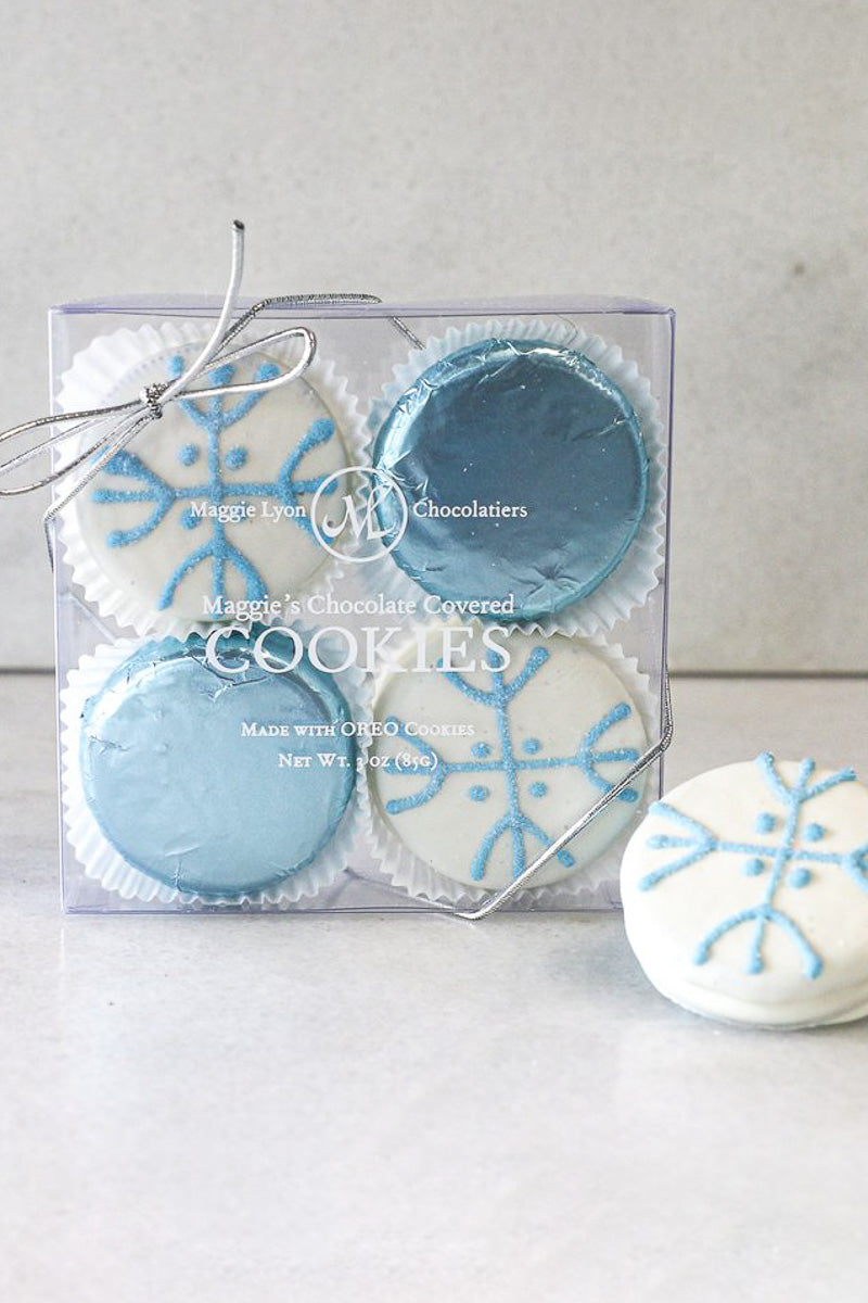 Maggie's Chocolate Covered Cookies Snowflake 4 Piece