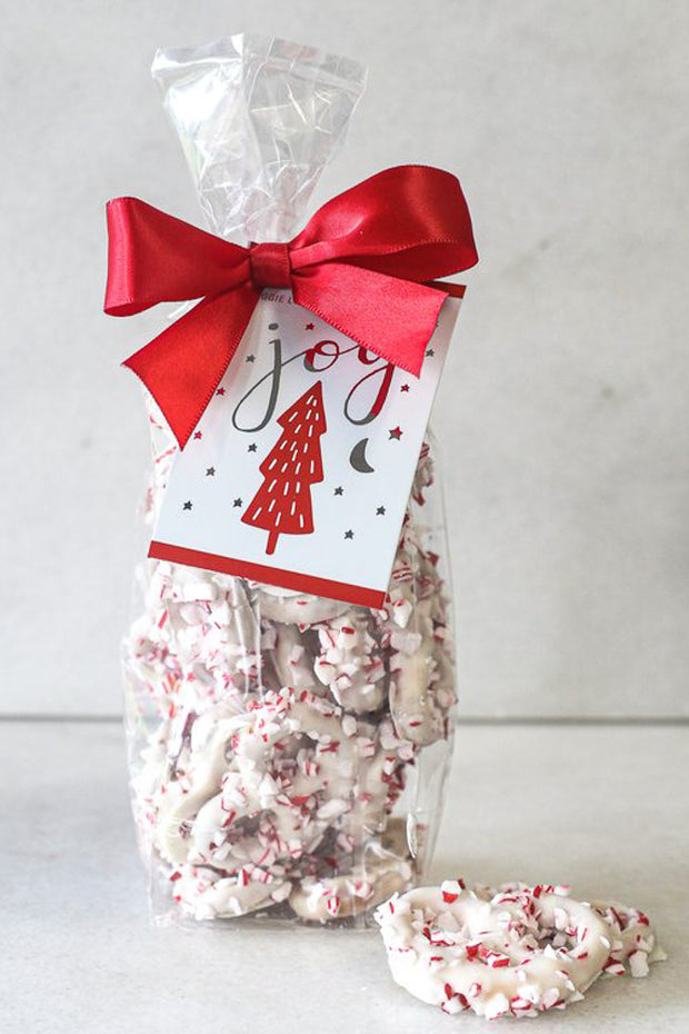 White Chocolate Covered Peppermint Pretzels 5 oz