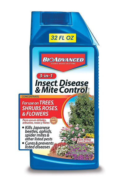 BioAdvanced 3-In-1 Insect, Disease and Mite Control Concentrate 32 oz