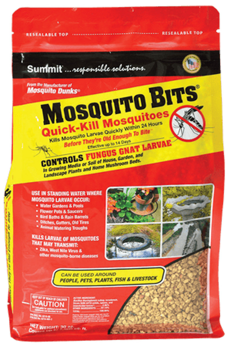 Summit Quick Kill Mosquito Bits 30oz Treats up to 7, 500 sq ft