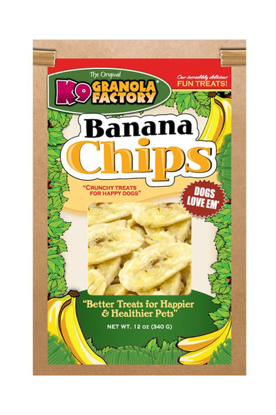 K9 Granola Organic Banana Chips 12 oz