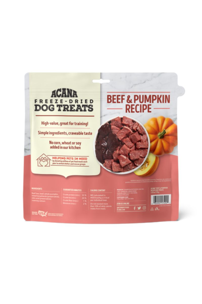 Acana Freeze-Dried Beef & Pumpkin Treat 3.25 oz