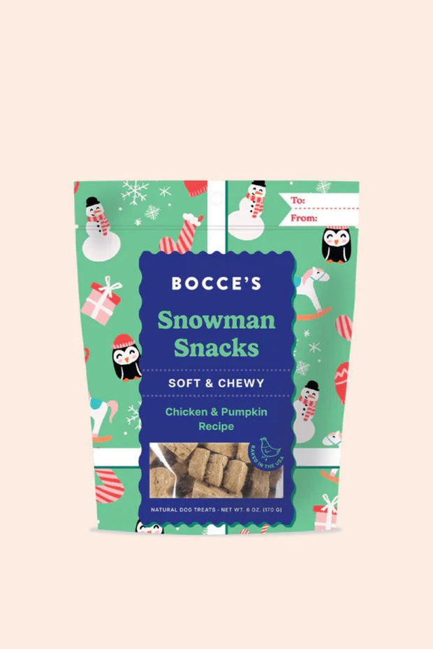 Bocce's Bakery Snowman Snacks Soft & Chewy