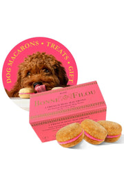 Bonne et Filou Rose Dog Macarons (Box of 3)