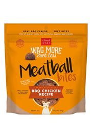 Cloud Star BBQ Chicken Meatballs Grain-Free Dog Treats 14 oz