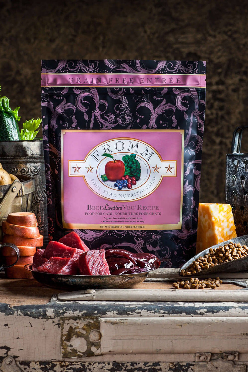 Fromm Dry Cat Food Four-Star Beef Livattini Veg Recipe 4 lb