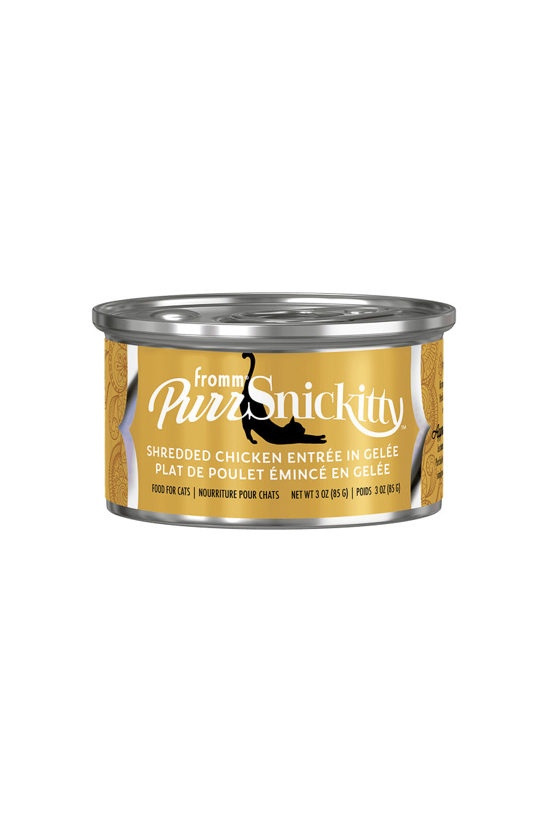 Fromm Purrsnickitty Cat Food Shredded Chicken in Gelee 3 oz