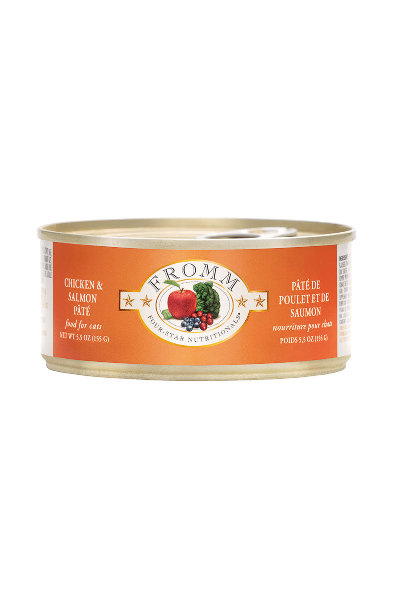Fromm Four-Star Chicken & Salmon Pate Cat Food 3 oz