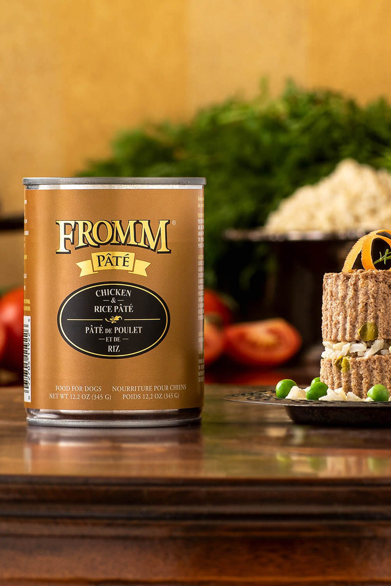 Fromm Chicken & Rice Pate Wet Dog Food 12.2 oz