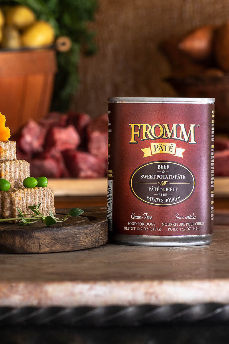 Fromm Beef & Sweet Potato Pate Wet Dog Food 12.2 oz