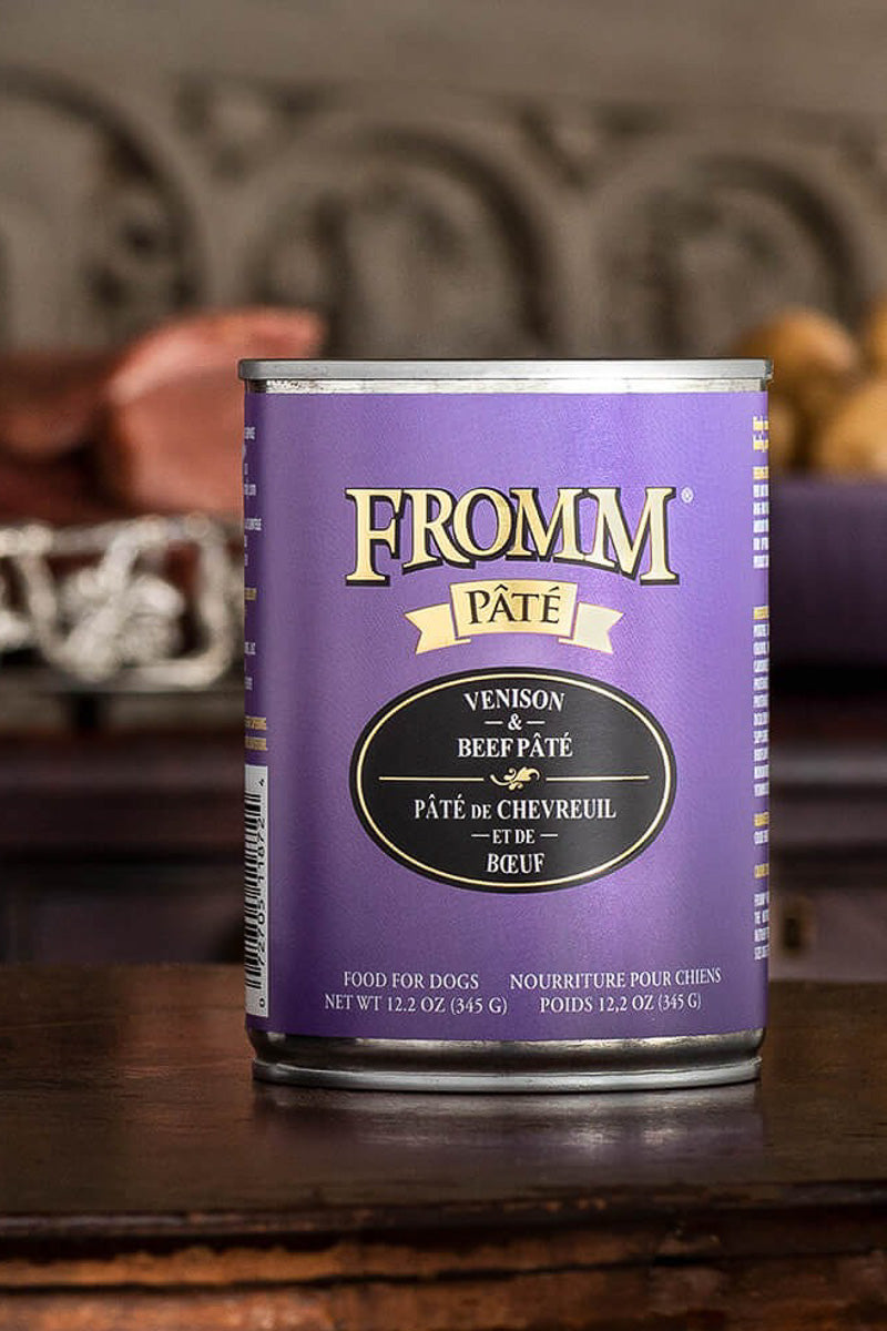 Fromm Venison & Beef Pate Wet Dog Food 12.2 oz