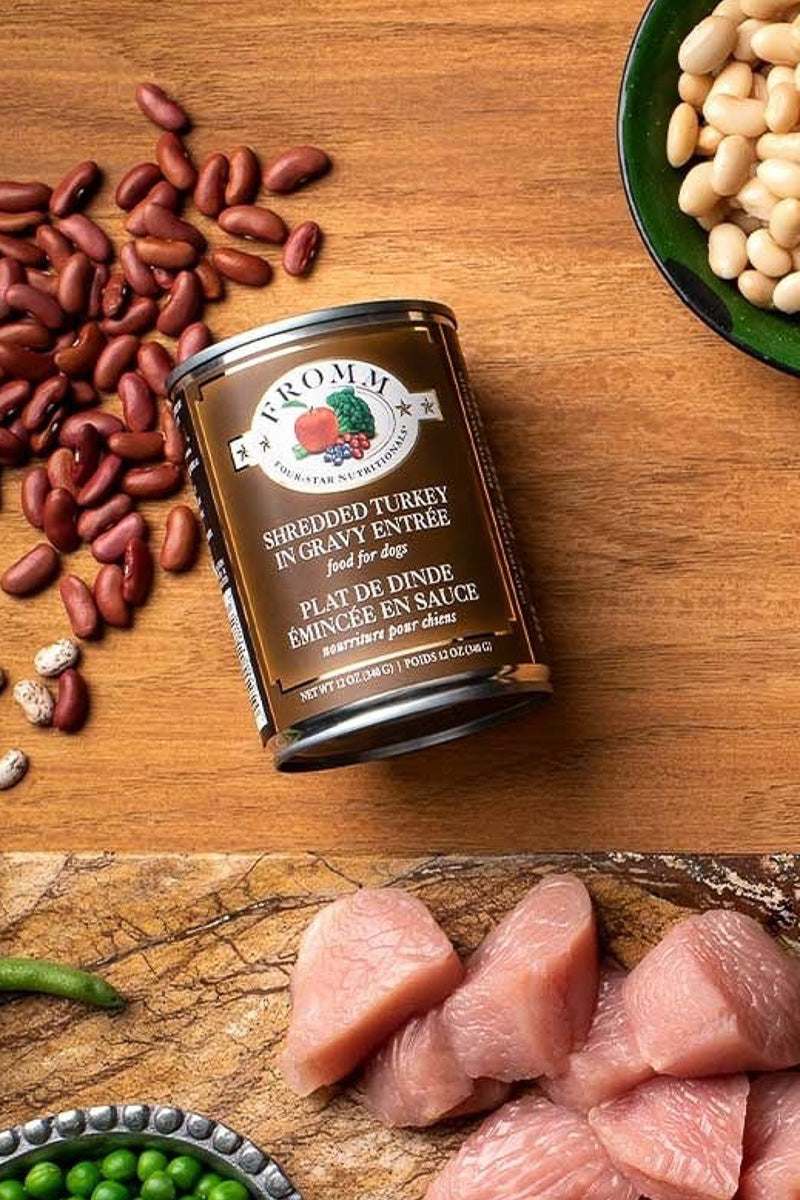 Fromm Shredded Turkey in Gravy Entree Wet Dog Food 12 oz