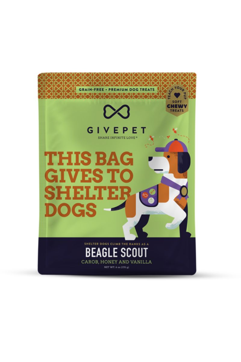 Give Pet Beagle Scout Dog Treats 6 oz