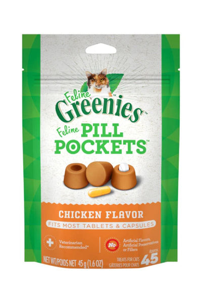 Greenies Cat Pill Pockets Chicken 45 Count