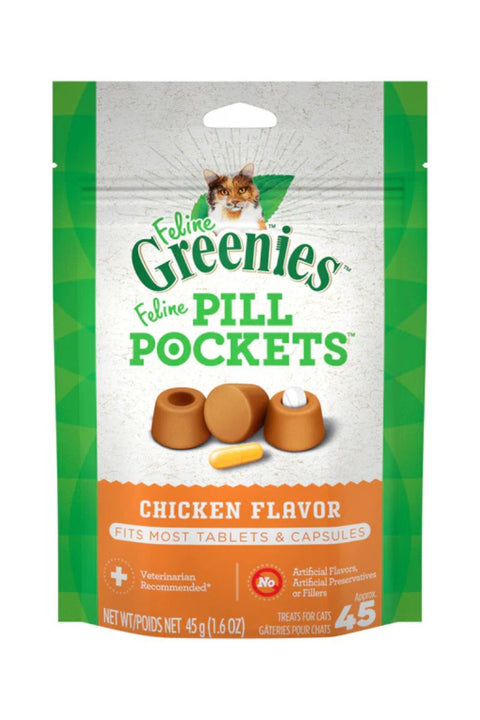 Greenies Cat Pill Pockets Chicken 45 Count