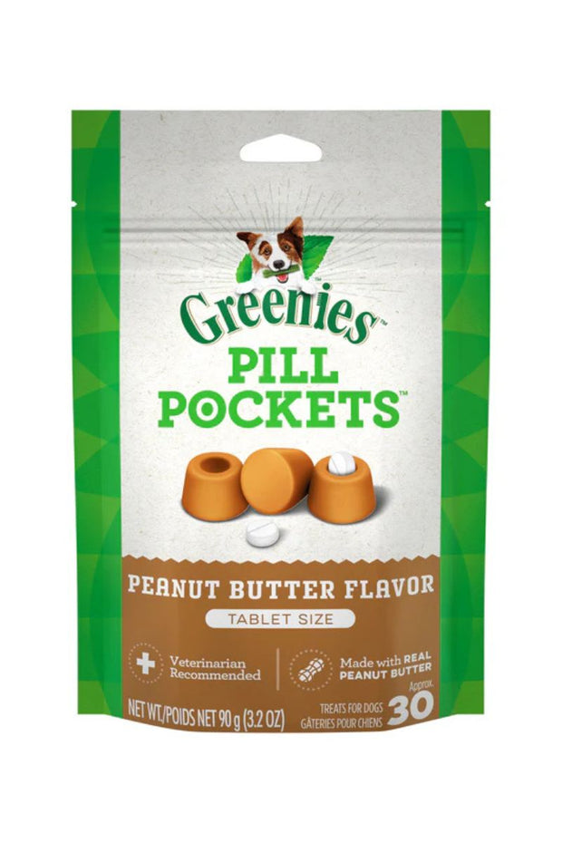 Greenies Pill Pockets Peanut Butter Tablet Size 30 count